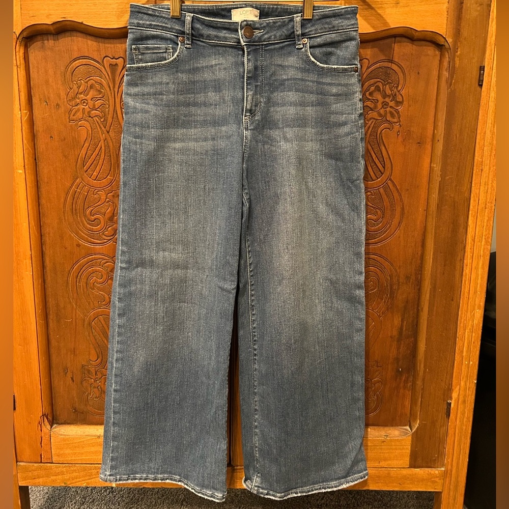 LOFT Blue Flare & Wide Leg Jeans
